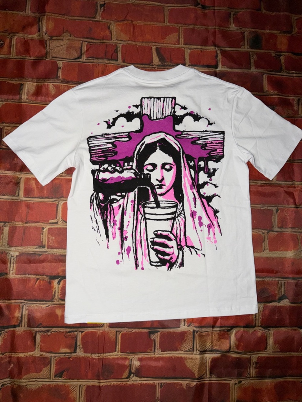 Brand New “that’s a awful lot of cough syrup” rosary T Shirt - Picture 4 of 6